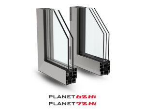 Infissi Alluminio Planet 62HI 72HI a Battente