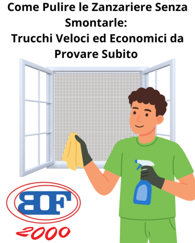 come pulire le zanzariere senza smontarle