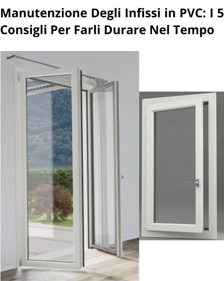 manutenzione infissi in PVC
