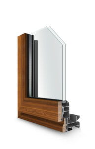 infissi e finestre scorrevoli in alluminio legno