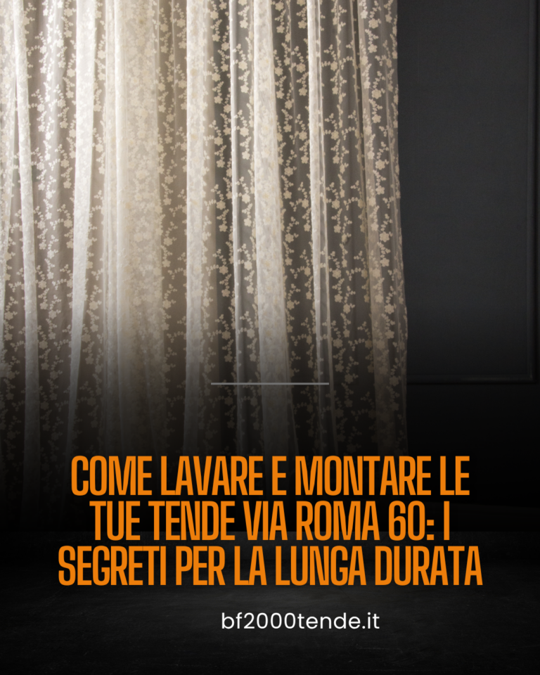 come lavare tende Via Roma 60