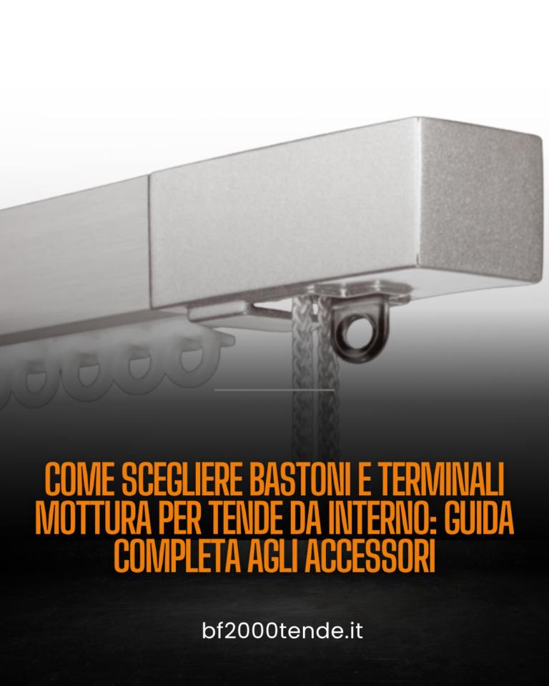 guida scelta bastoni e terminali Mottura per tende da interno