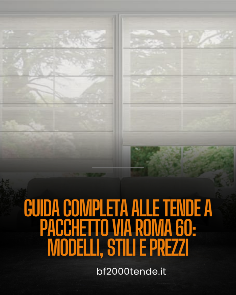 tende a pacchetto Via Roma 60 prezzi