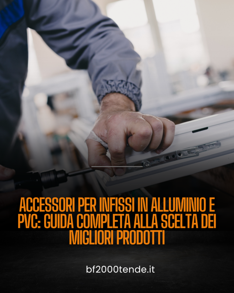 accessori infissi in alluminio e PVC