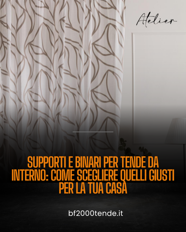 supporti e binari per tende da interno