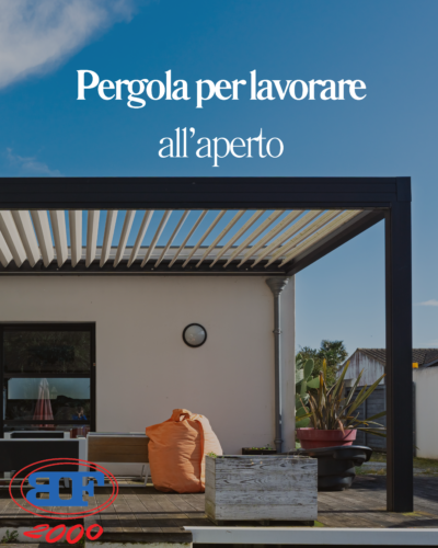Pergola per lavorare all’aperto