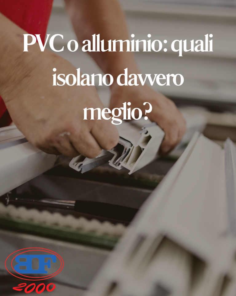infissi pvc o alluminio isolamento