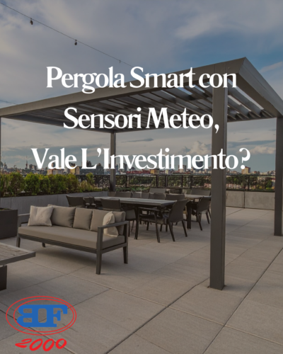 pergola con sensori meteo