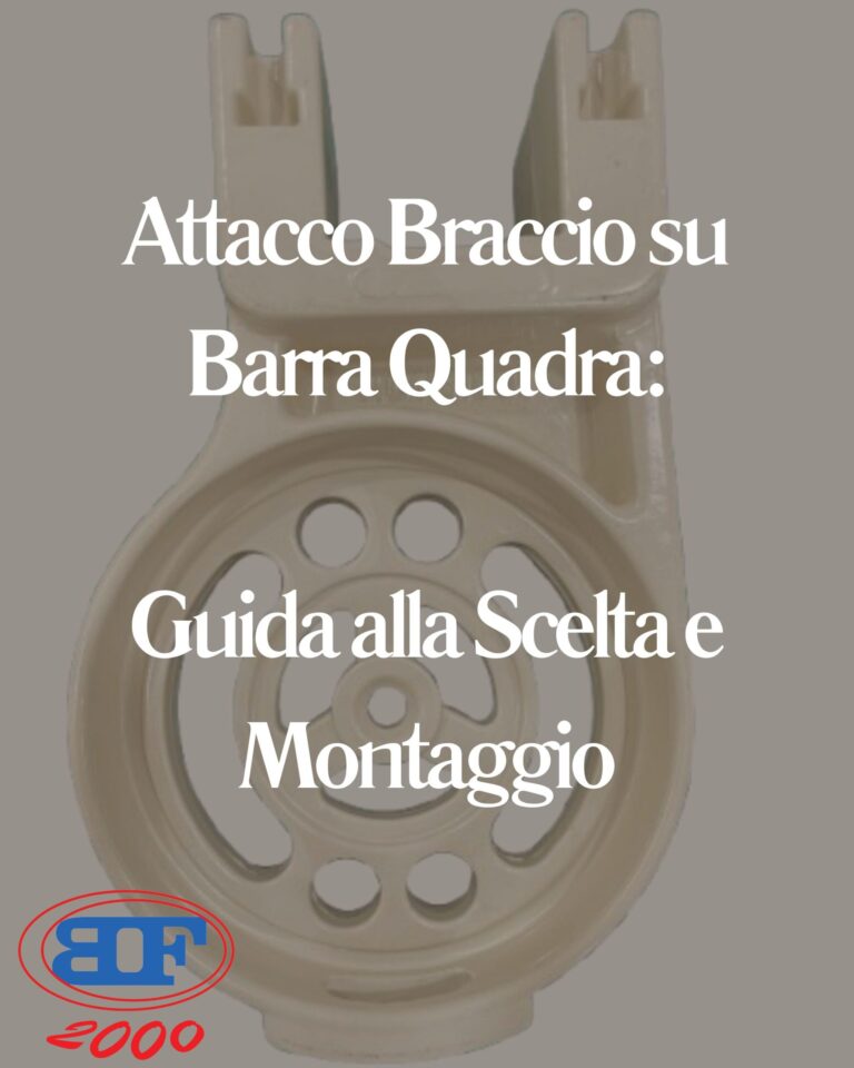 attacco braccio tenda da sole su barra quadra