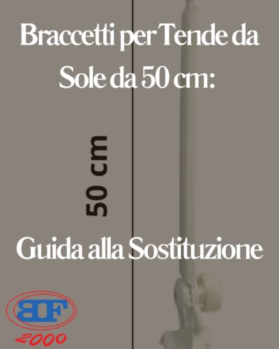 braccetti per tende da sole da 50 cm