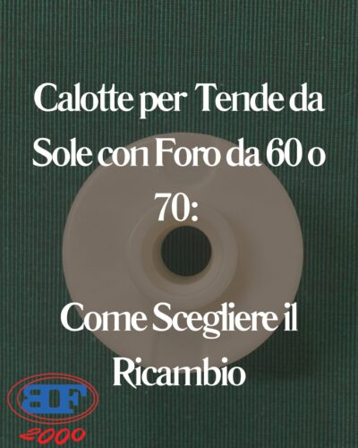 calotte con foro da 60 o 70 per tende da sole