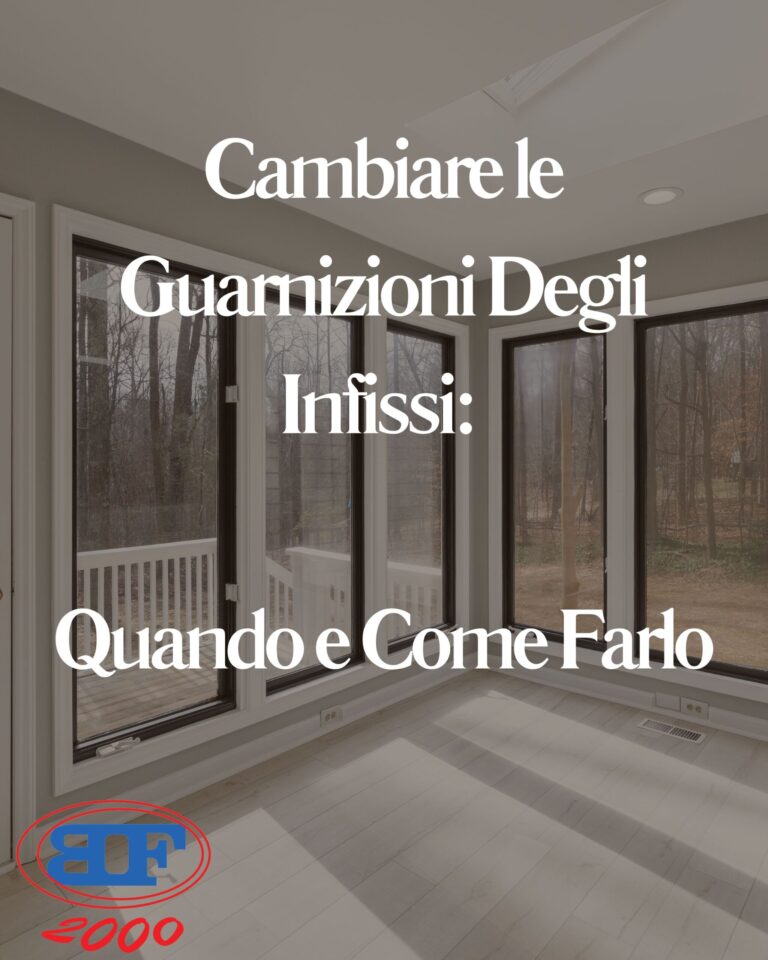 cambiare le guarnizioni degli infissi usurati