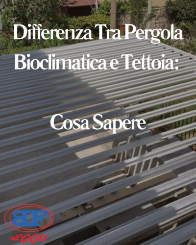 differenza tra pergola bioclimatica e tettoia