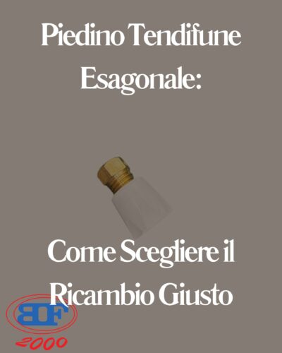 piedino tendifune esagonale