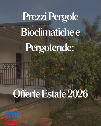 prezzi pergole bioclimatiche e pergotende 2026