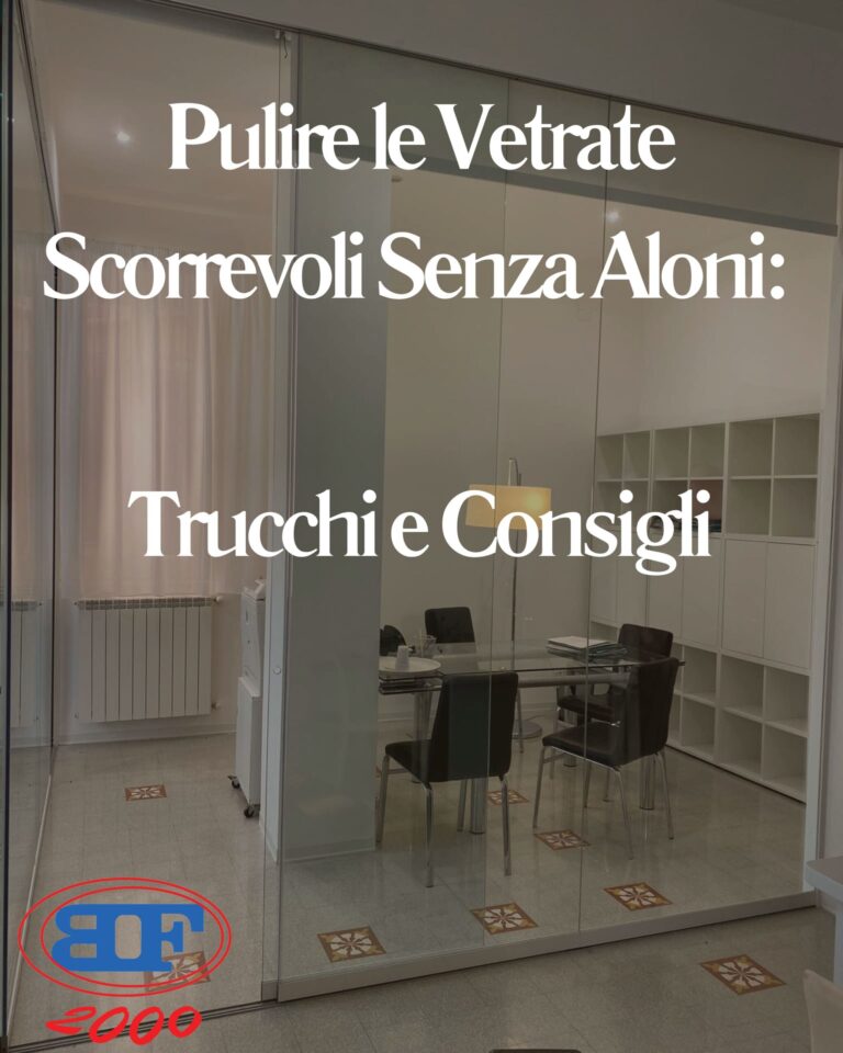 pulire le vetrate scorrevoli senza aloni