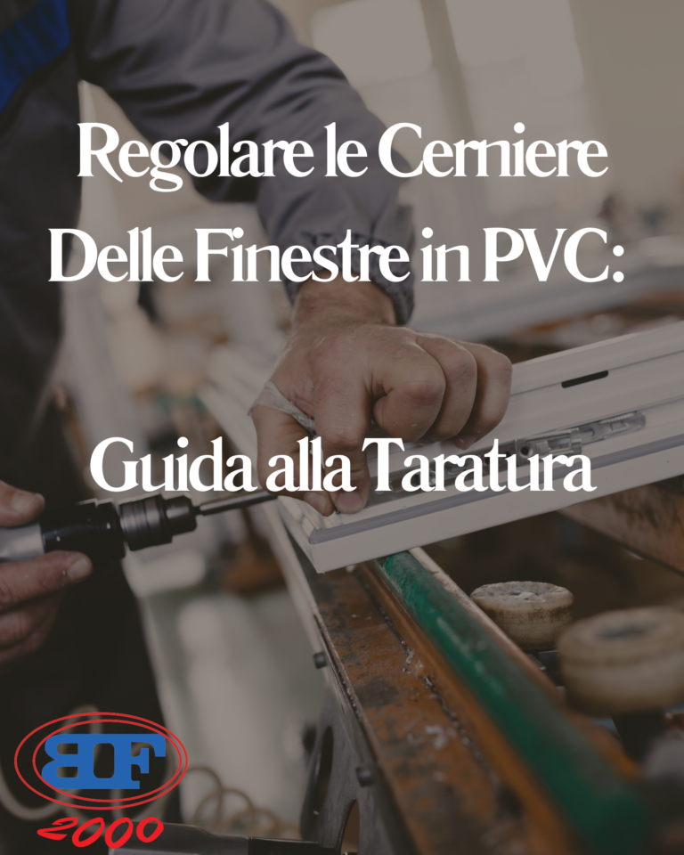 regolare le cerniere delle finestre in pvc