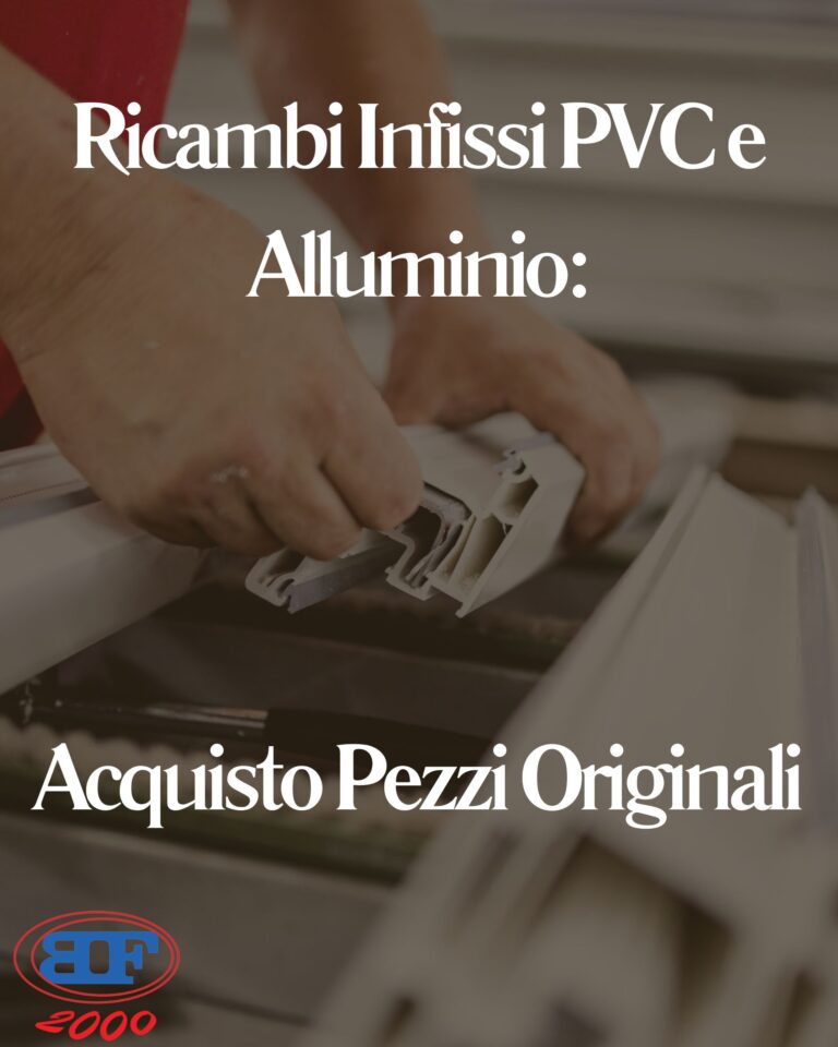 ricambi infissi PVC e alluminio online
