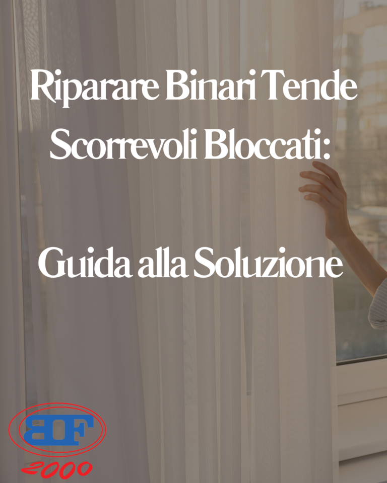 riparare binari tende scorrevoli bloccati