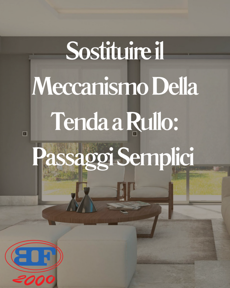 sostituire il meccanismo della tenda a rullo