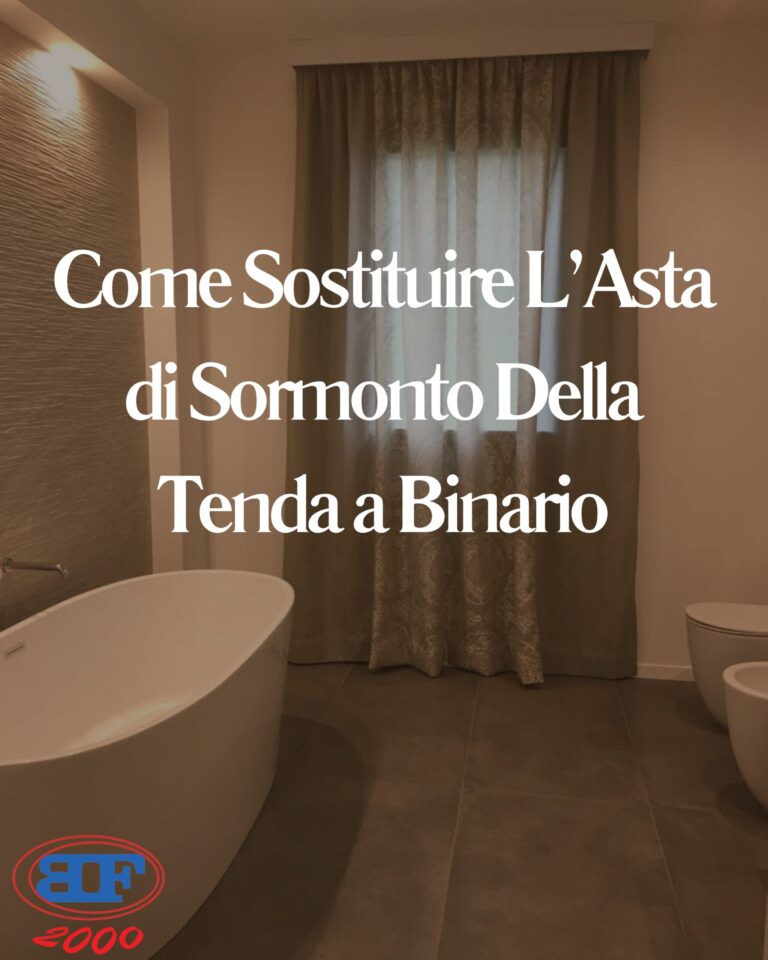 come sostituire asta sormonto tende