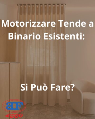 motorizzare tende a binario esistenti